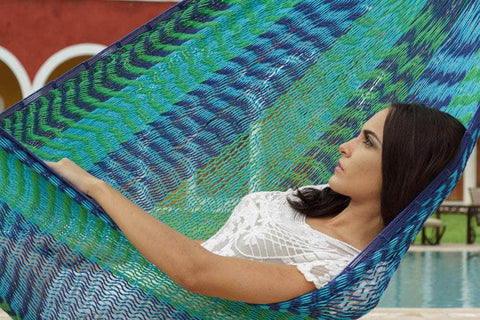 Outdoor Undercover Cotton Hammock Family Size Caribe