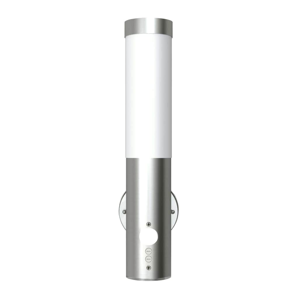 Outdoor Wall Lamp with Motion Detector Stainless Steel - Simple deals