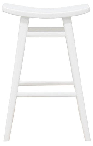 Oval Solid Timber Counter Stool (Black)