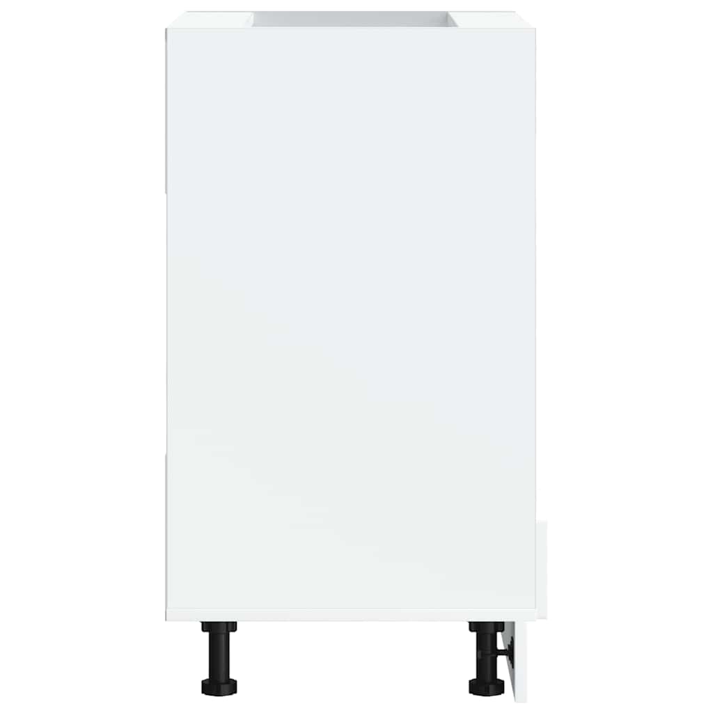 Wood finish - Oven Cabinet Porto White Engineered Wood