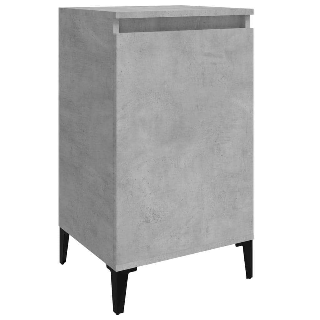 Pair of Tranquil Nights: White Engineered Wood Bedside Cabinets (Set of 2)