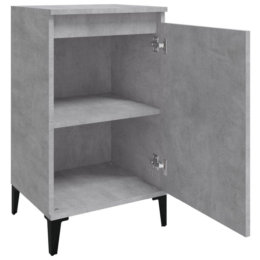 Pair of Tranquil Nights: White Engineered Wood Bedside Cabinets (Set of 2)