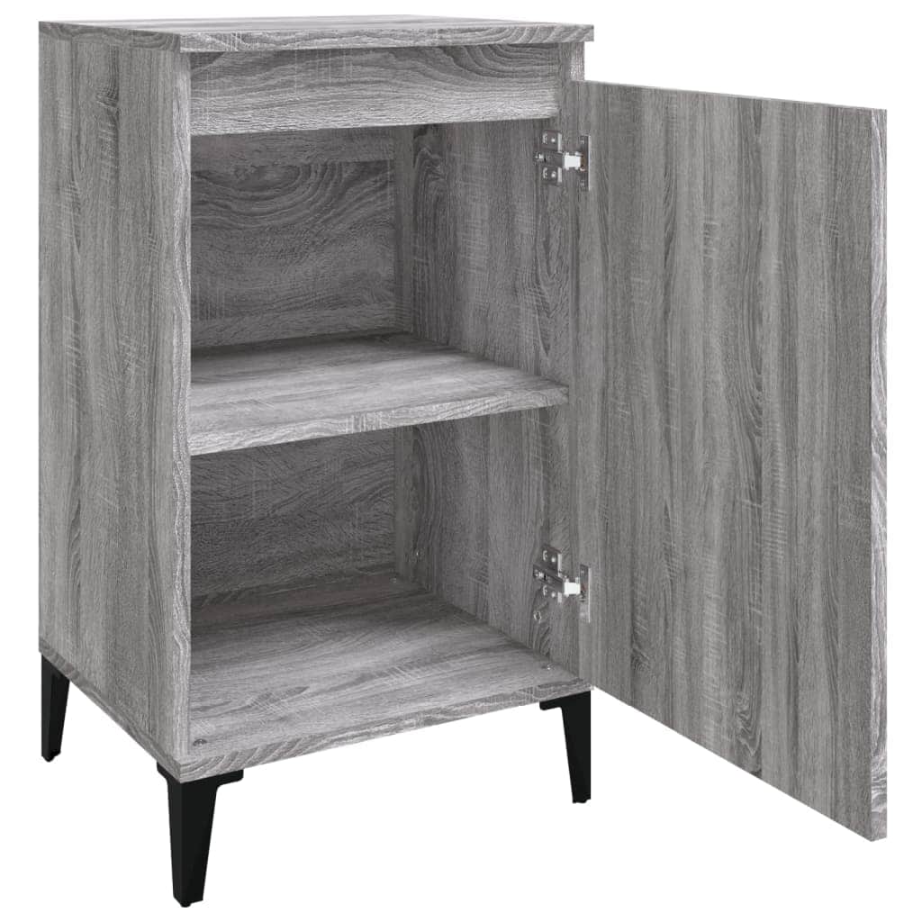 Pair of Tranquil Nights: White Engineered Wood Bedside Cabinets (Set of 2)