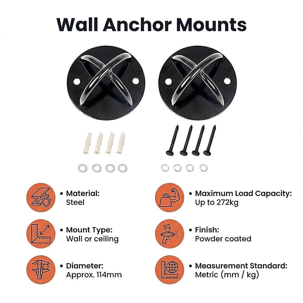 Pair Of Wall Cross Anchor Mounts