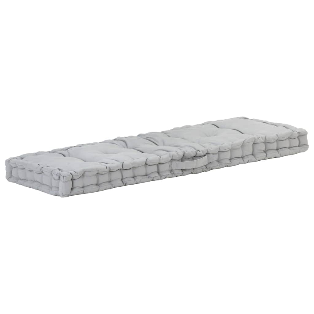 Pallet Floor Cushion Cotton Grey
