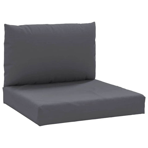 Pallet Sofa Cushions 2 pcs Anthracite Fabric
