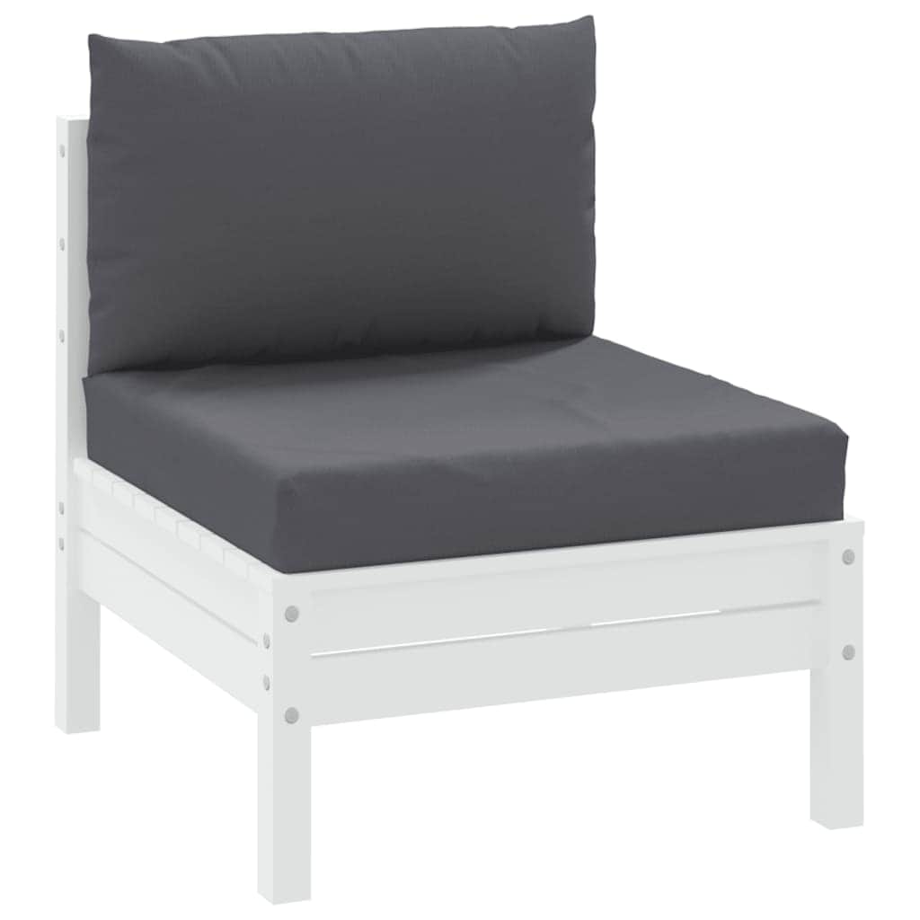 Pallet Sofa Cushions 2 pcs Anthracite Fabric
