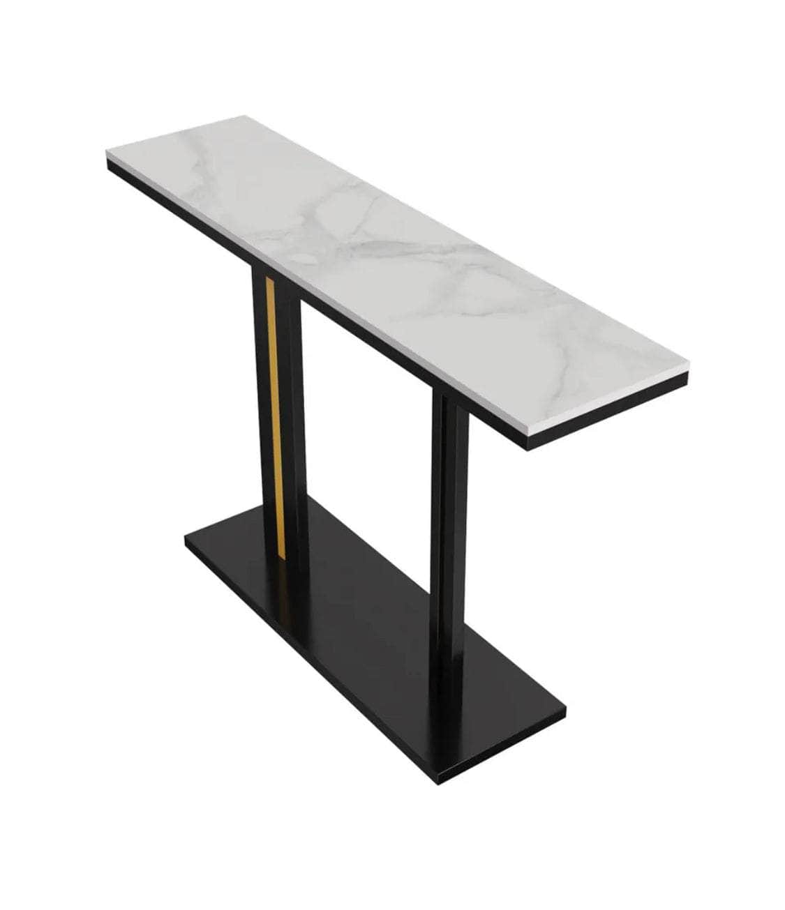 Pandora Stone Marble Console - Marble & Black