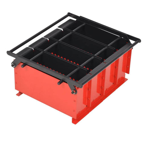 Paper Log Briquette Maker Steel Black and Red