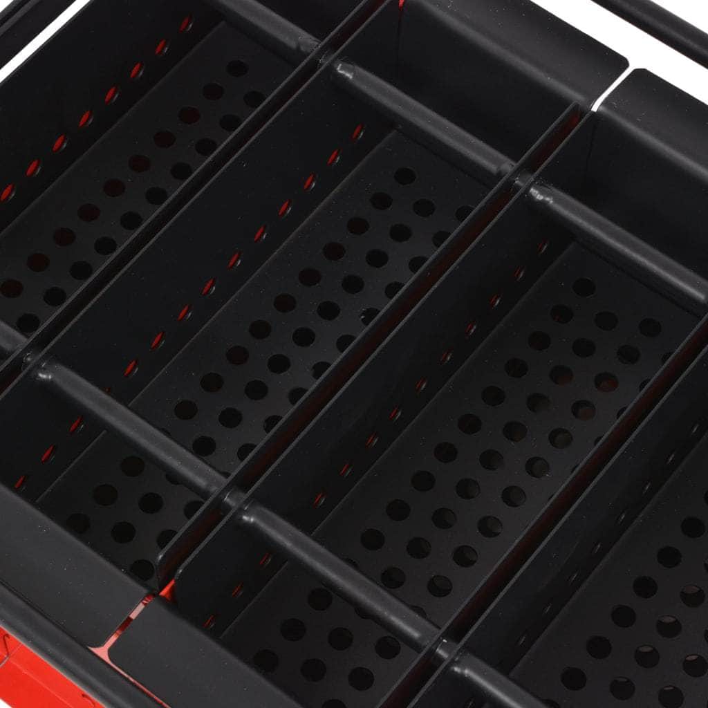 Paper Log Briquette Maker Steel Black and Red