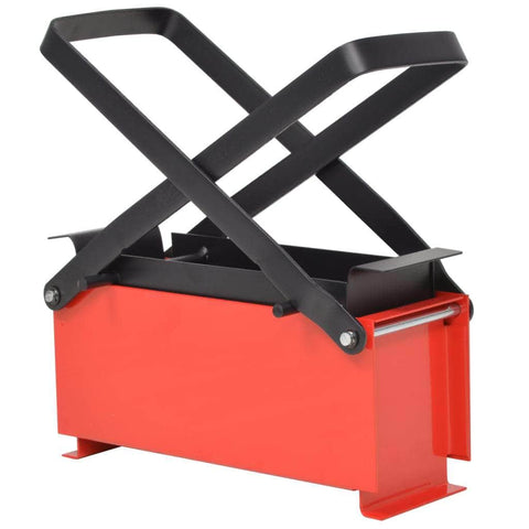 Paper Log Briquette Maker Steel- Black and Red