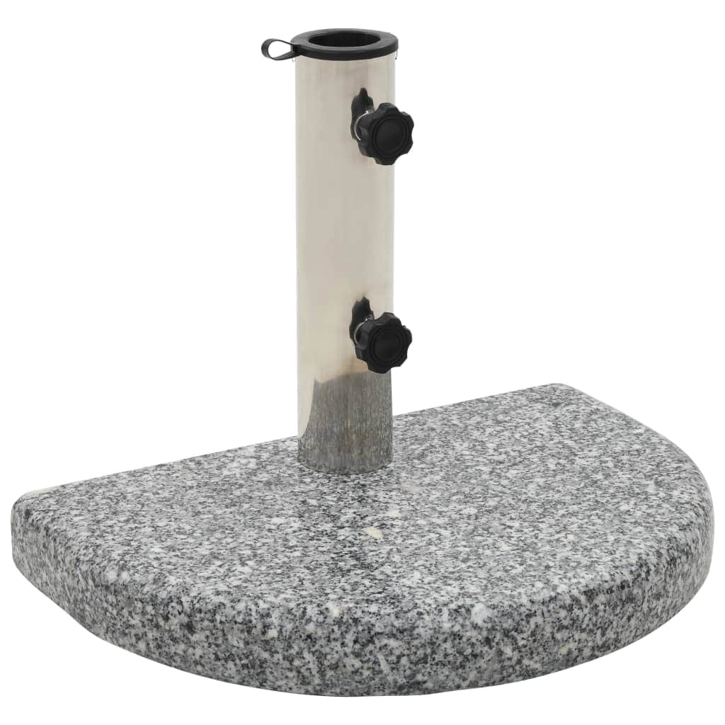 Parasol Base Granite 10 kg Curved Grey - Simple deals