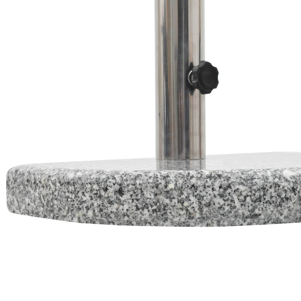 Parasol Base Granite 10 kg Curved Grey - Simple deals
