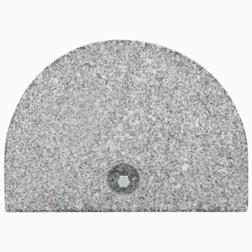 Parasol Base Granite 10 kg Curved Grey - Simple deals