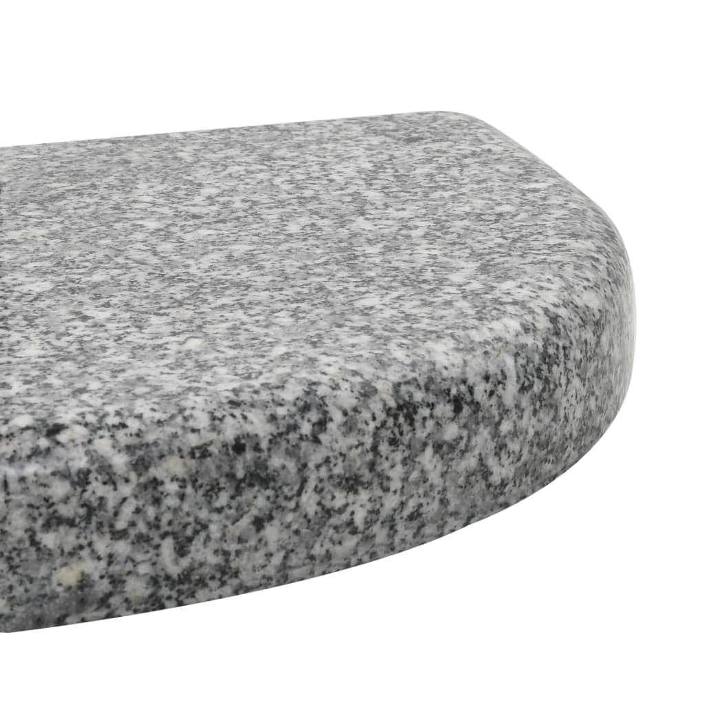 Parasol Base Granite 10 kg Curved Grey - Simple deals