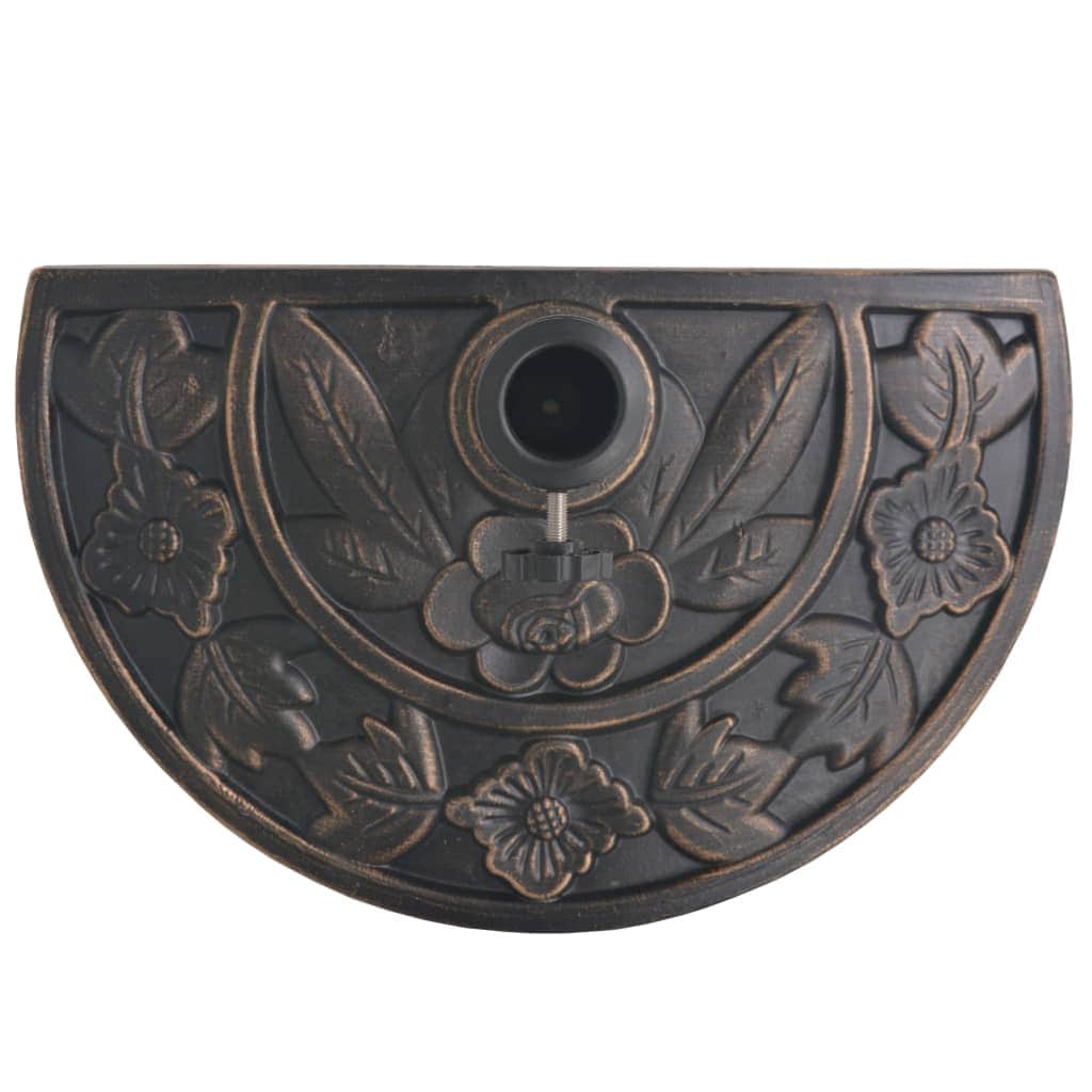 Parasol Base Resin Half Round Bronze 9 kg - Simple deals