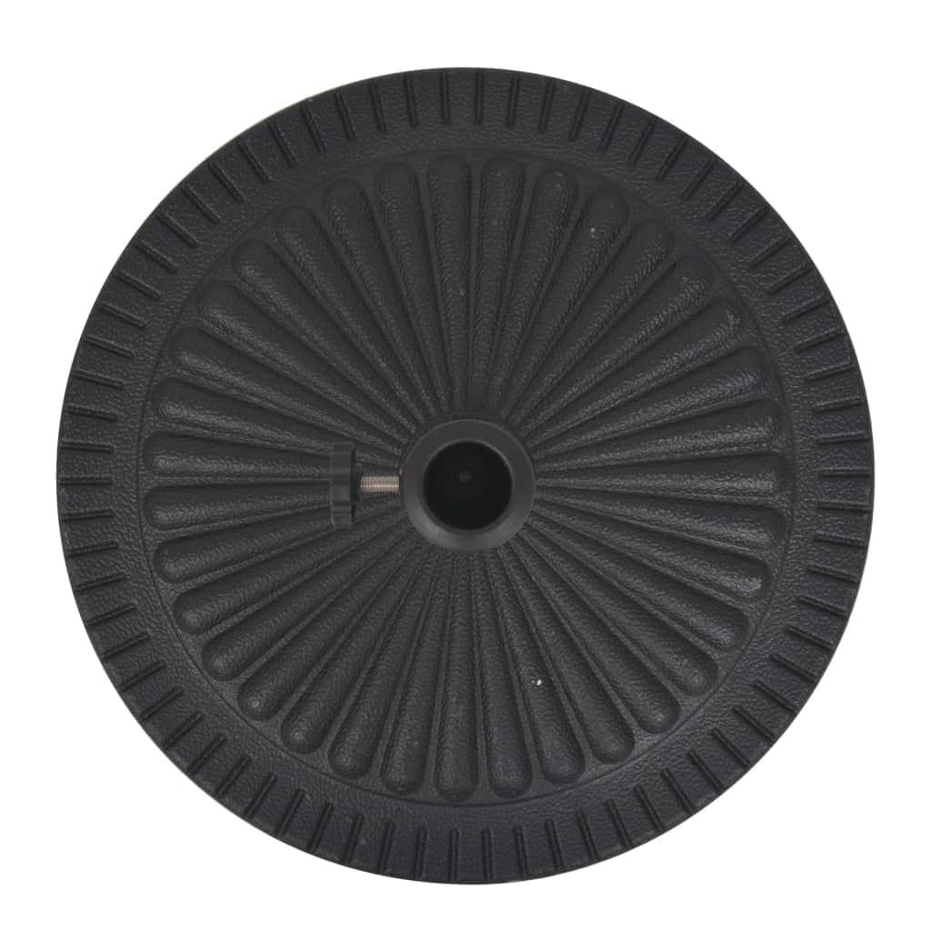 Parasol Base Resin Round Black 14 kg