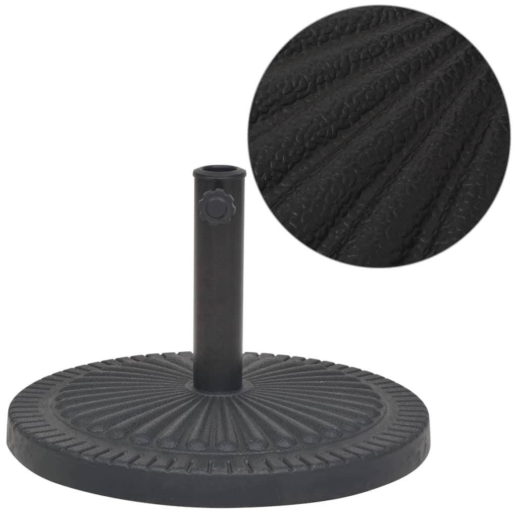 Parasol Base Resin Round Black 14 kg - Simple deals