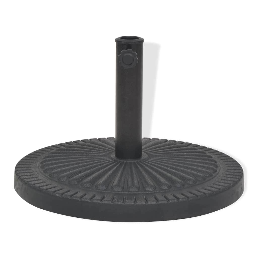 Parasol Base Resin Round Black 14 kg - Simple deals