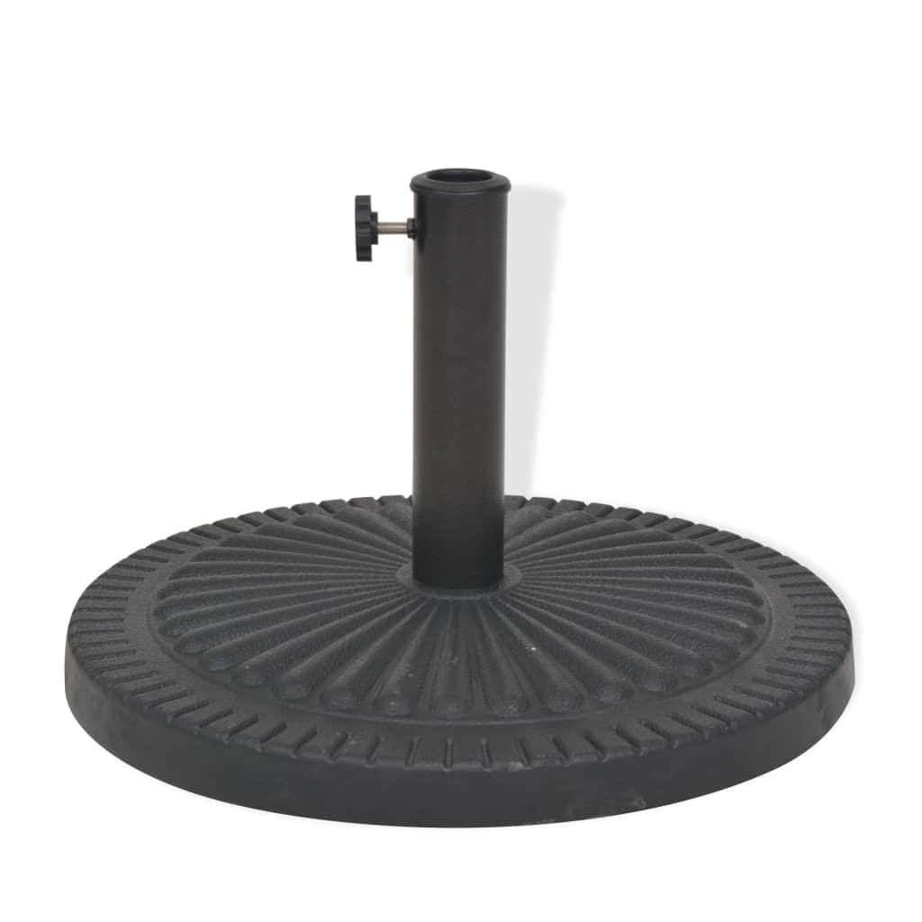 Parasol Base Resin Round Black 14 kg - Simple deals