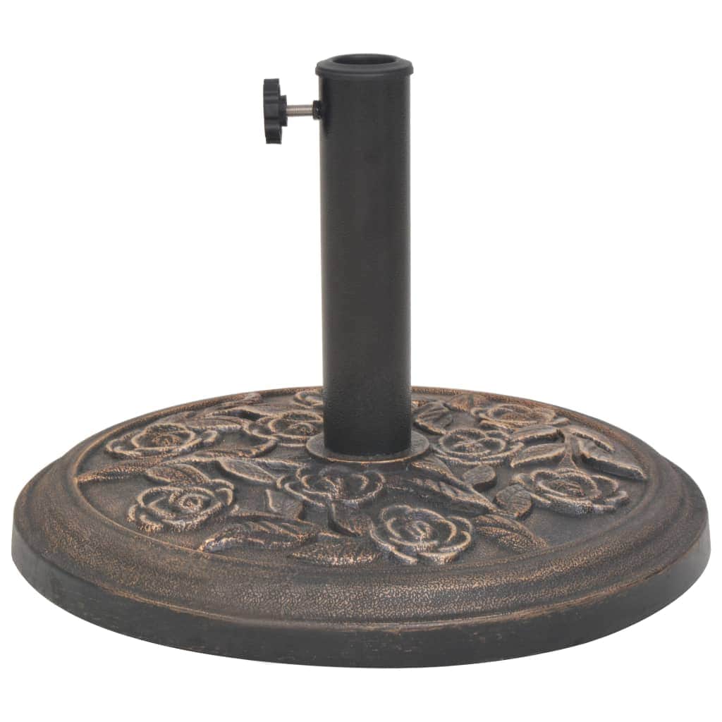 Parasol Base Resin Round Bronze 9 kg - Simple deals