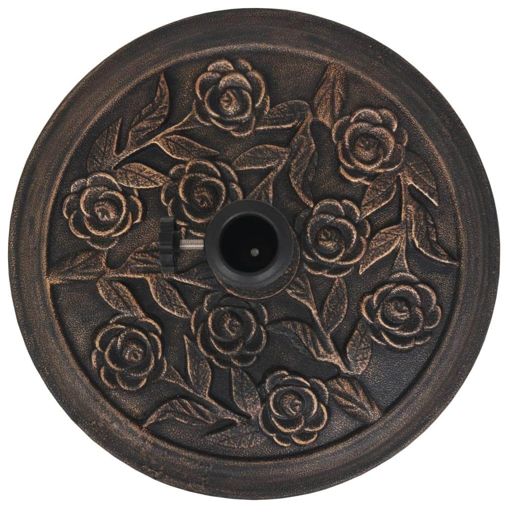 Parasol Base Resin Round Bronze 9 kg - Simple deals