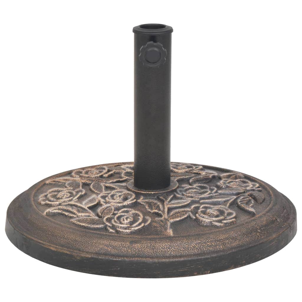 Parasol Base Resin Round Bronze 9 kg - Simple deals