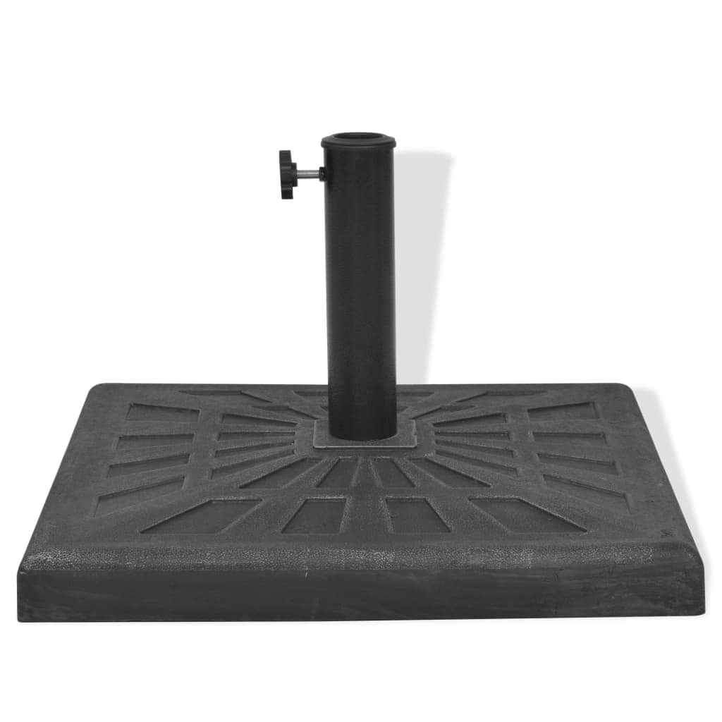 Parasol Base Resin Square Black 12 kg - Simple deals