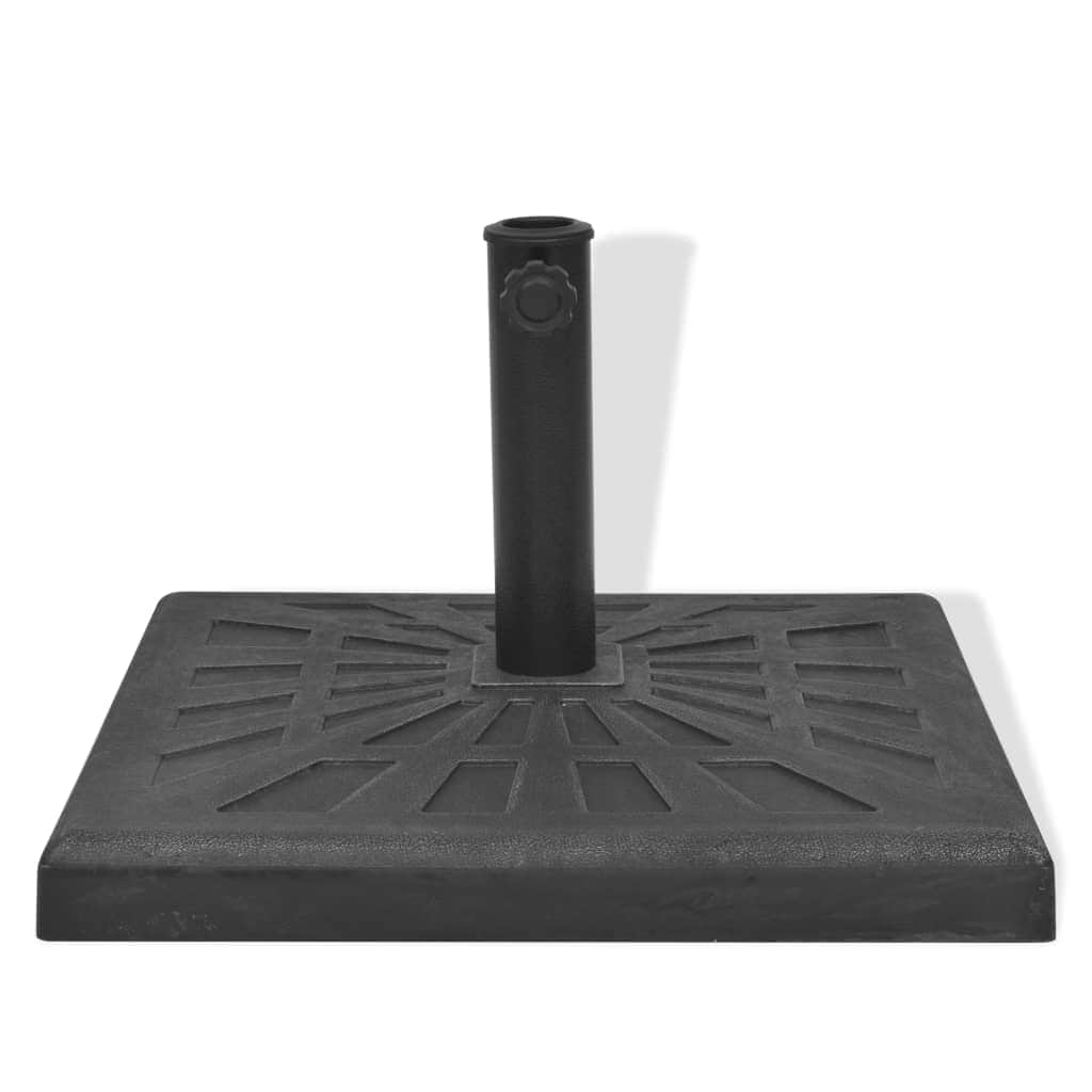 Parasol Base Resin Square Black 19 kg - Simple deals