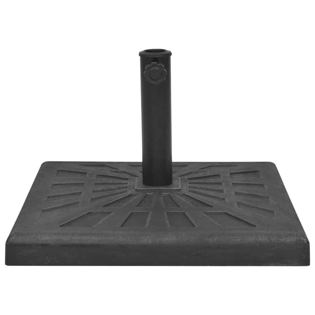 Parasol Base Resin Square Black 19 kg - Simple deals