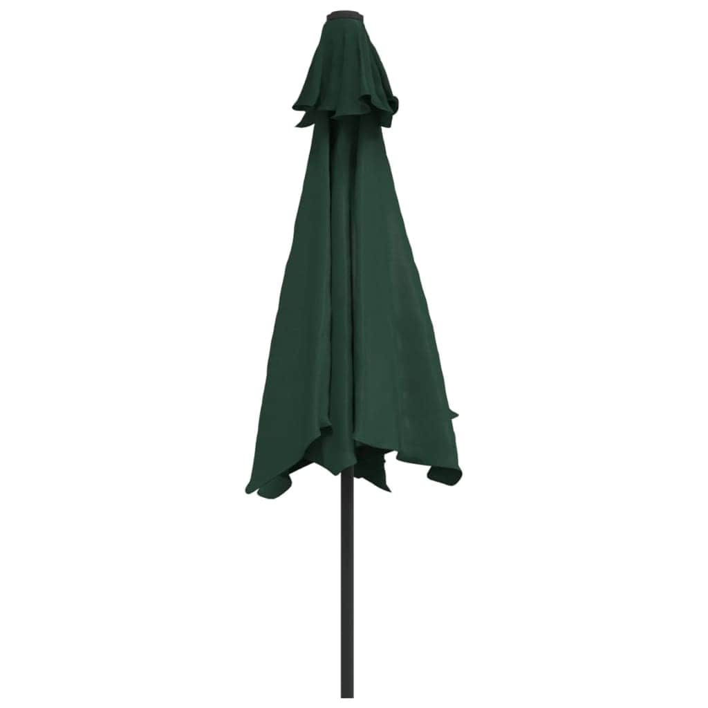 Parasol Green 3m Steel Pole