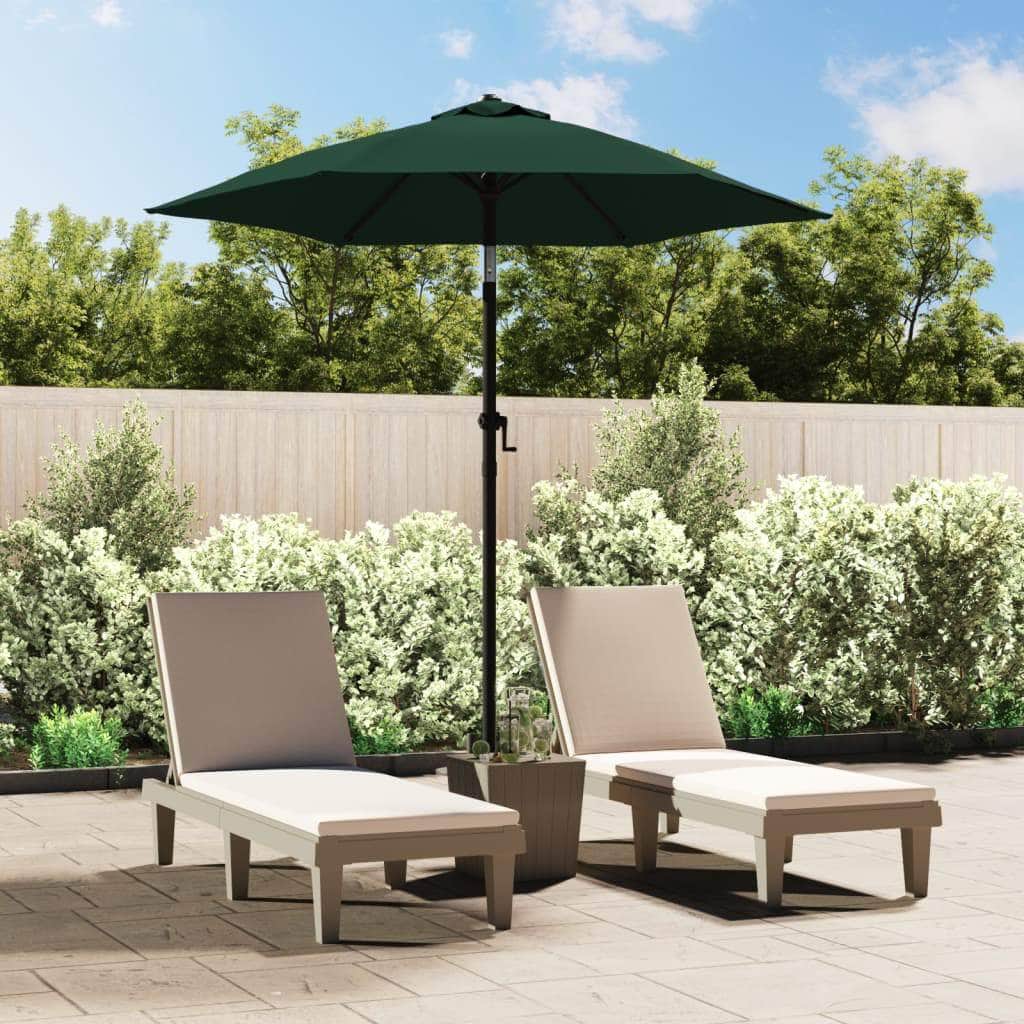Parasol Green Aluminium - Outdoor Umbrellas & Sunshades