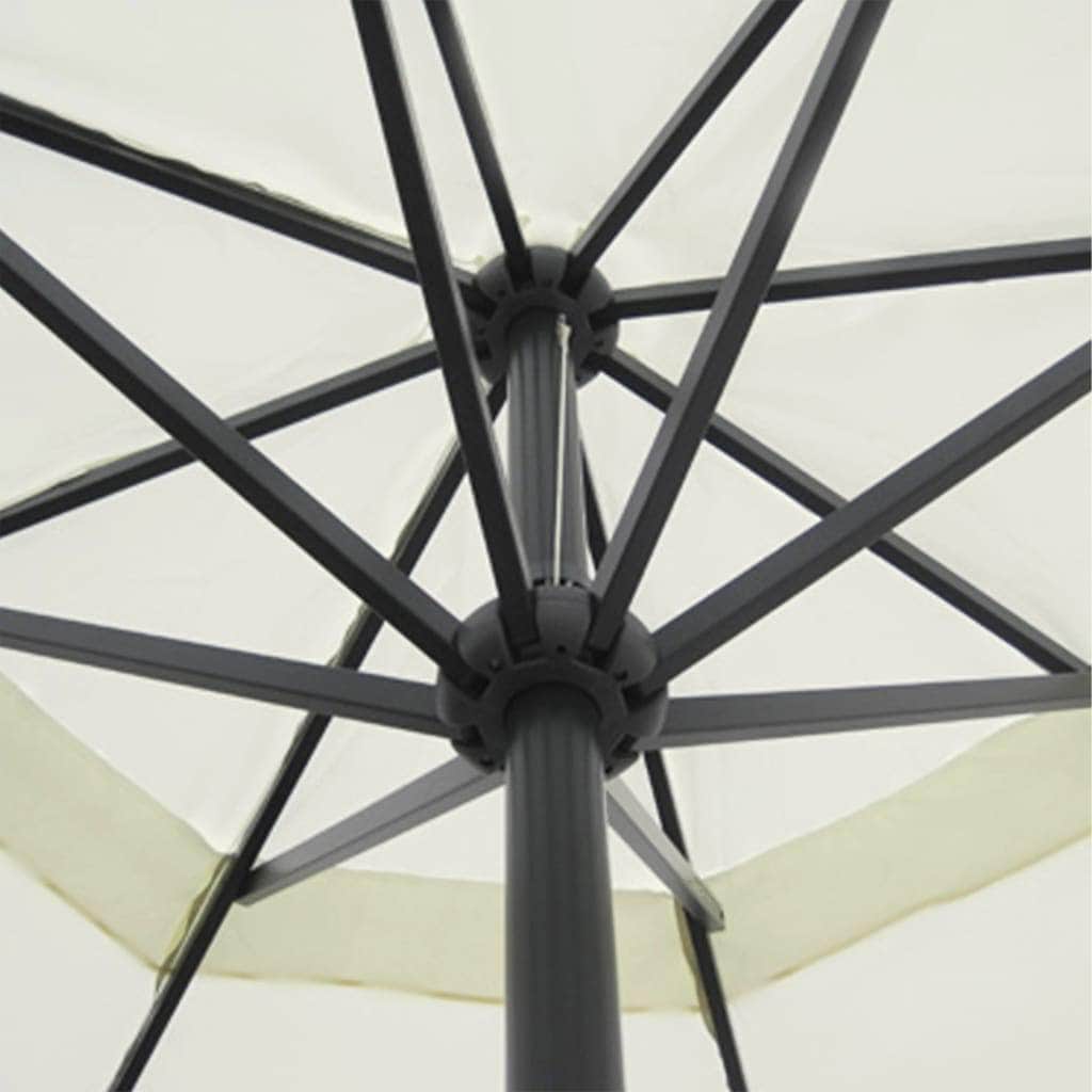 Parasol Samos 500 cm Aluminium White