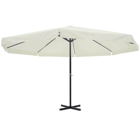 Parasol Samos 500 cm Aluminium White