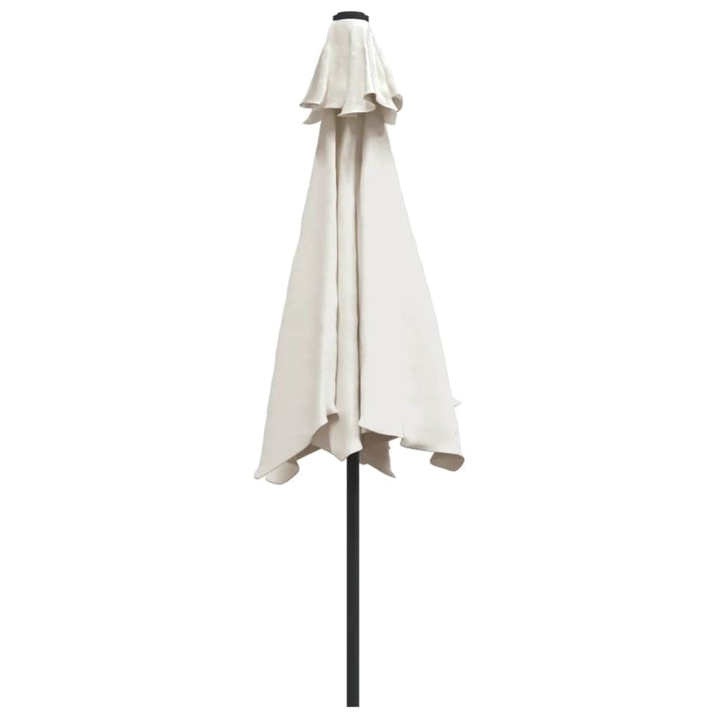 Parasol Sand White 3m Steel Pole - Simple deals