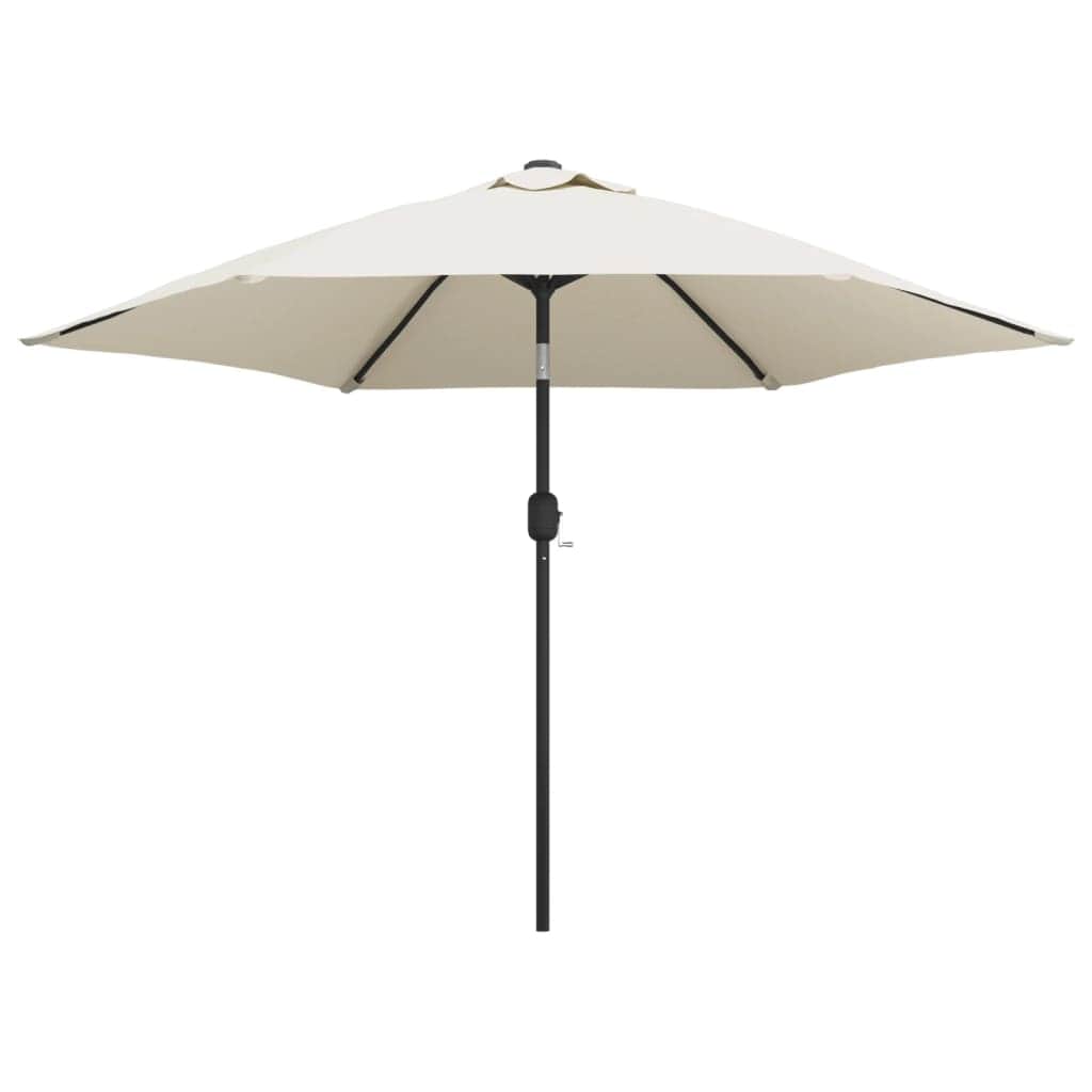 Parasol Sand White 3m Steel Pole - Simple deals