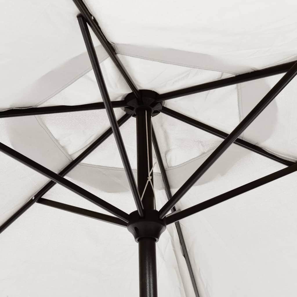 Parasol Sand White Aluminium