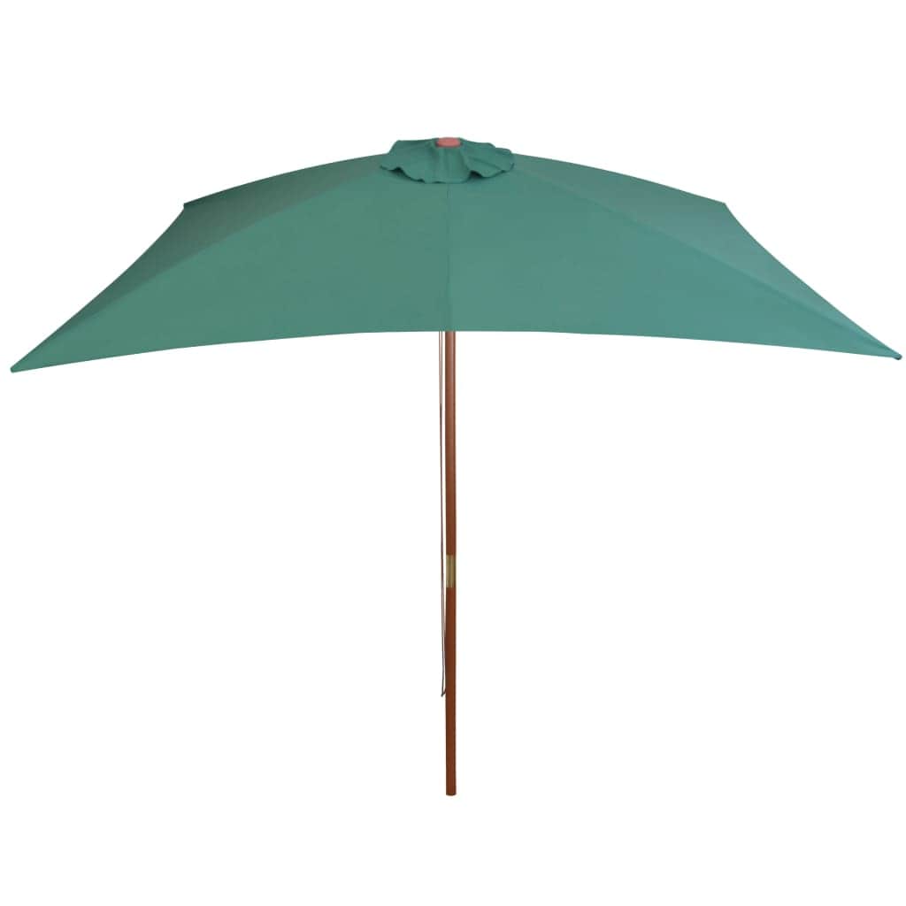 Parasol Wooden Pole Green