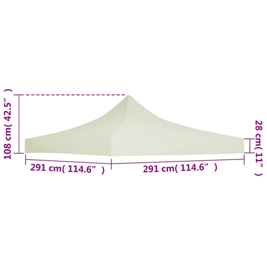 Party Tent Roof  Cream