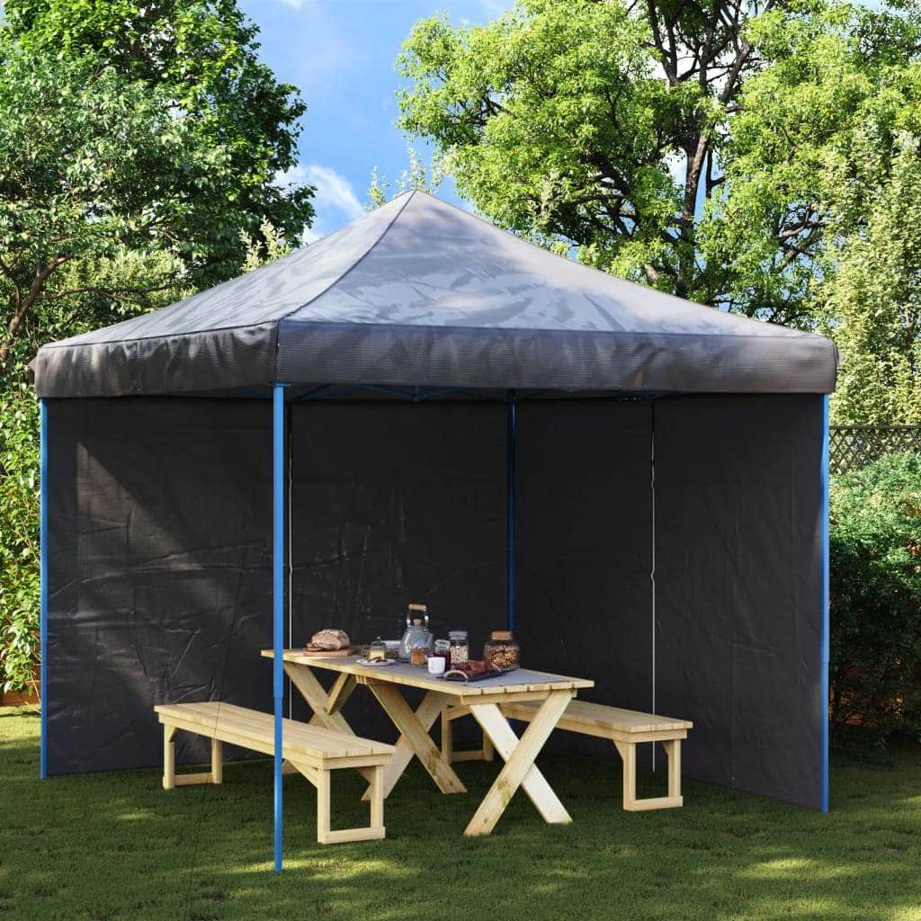 Party Tent Sidewall 2 pcs with Zipper PE Anthracite - Simple deals