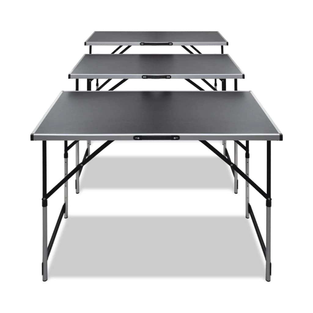 Pasting Table 3 Pcs Foldable Height Adjustable