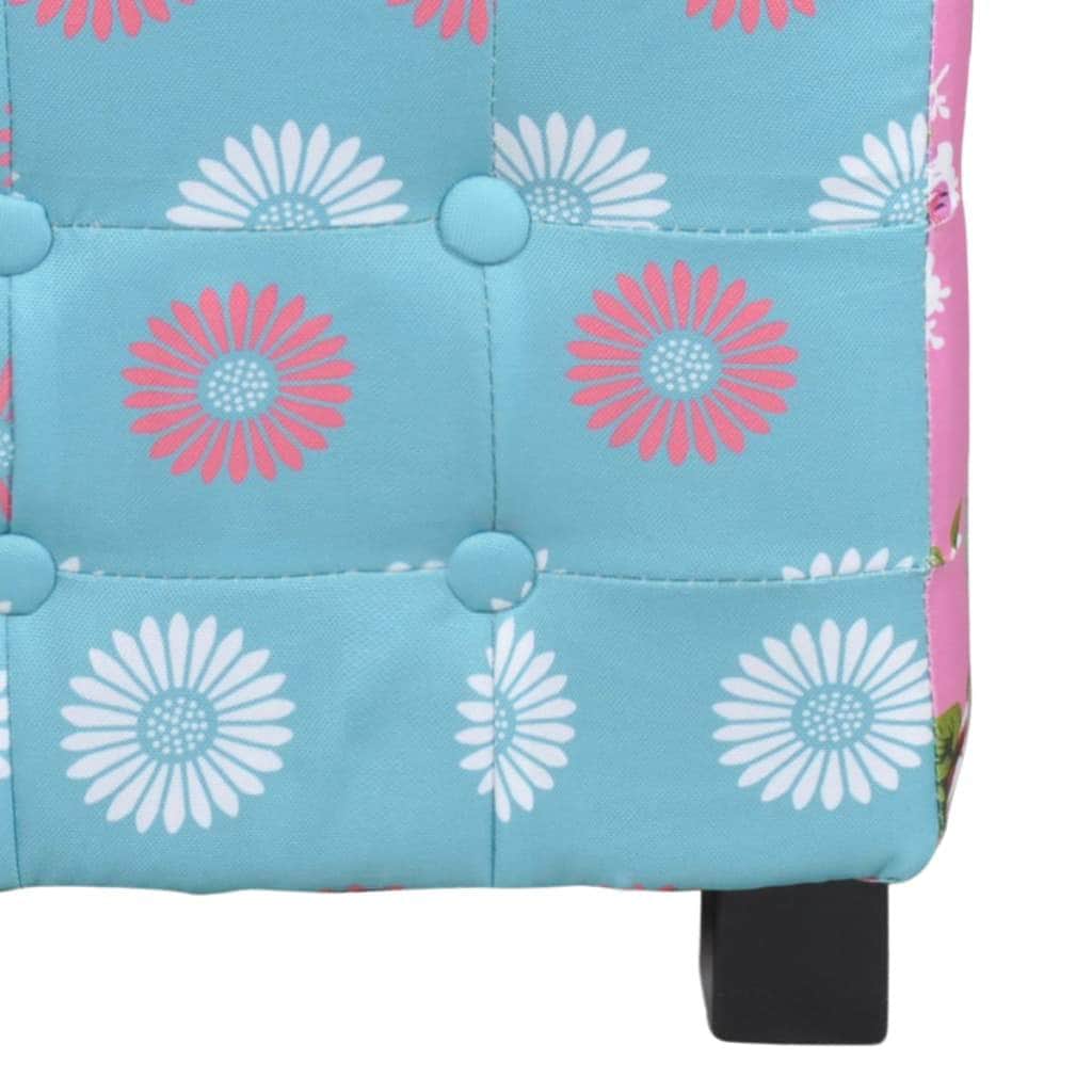 Patchwork Foot Stool Hocker Pastoralism Style Quality