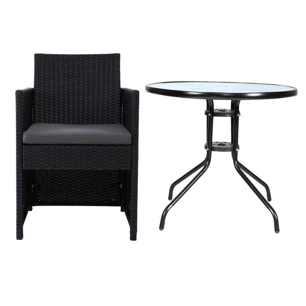 Patio Furniture Dining Chairs Table Patio Setting Bistro Set Wicker Tea Coffee Cafe Bar Set