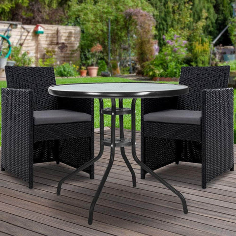Patio Furniture Dining Chairs Table Patio Setting Bistro Set Wicker Tea Coffee Cafe Bar Set