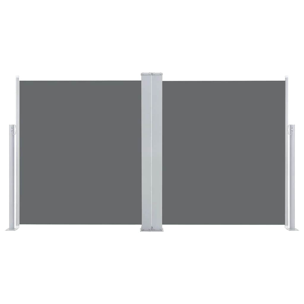 Patio Retractable Double Side Awning Anthracite