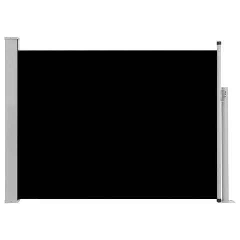 Patio Retractable Side Awning Black