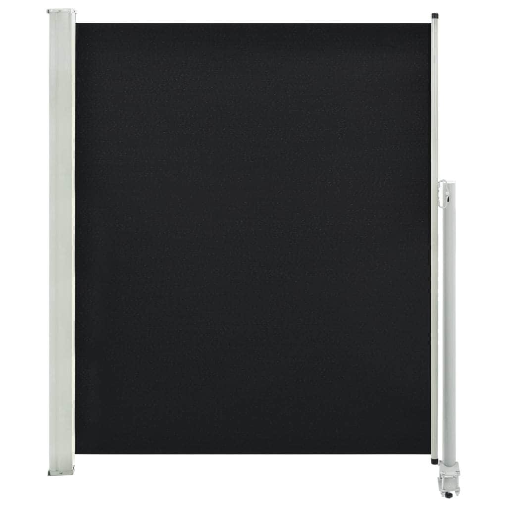Patio Retractable Side Awning - Black - Simple deals