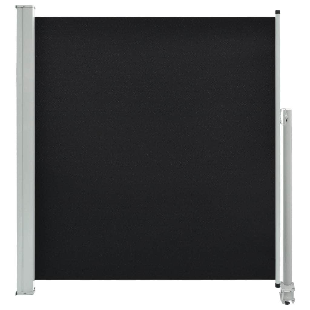 Patio Retractable Side Awning, Black - Simple deals