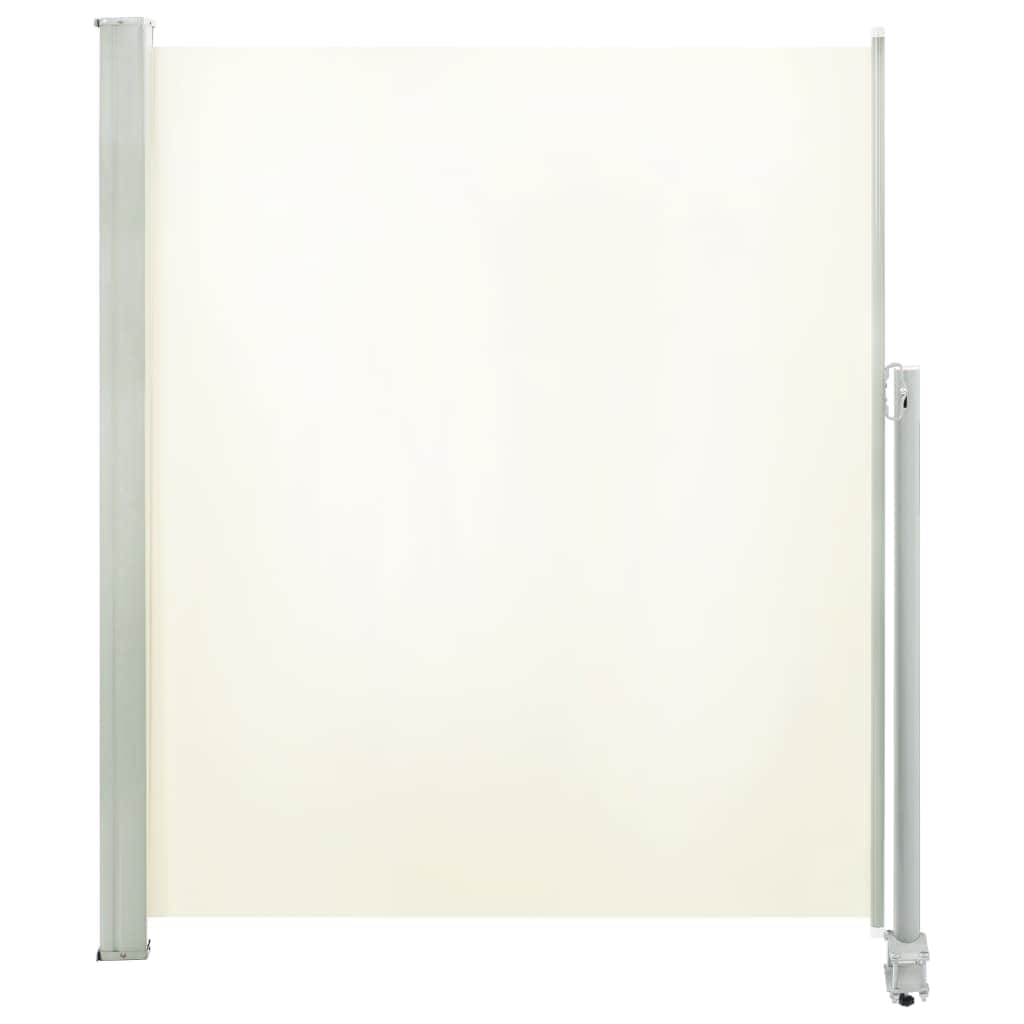 Patio Retractable Side Awning, Cream