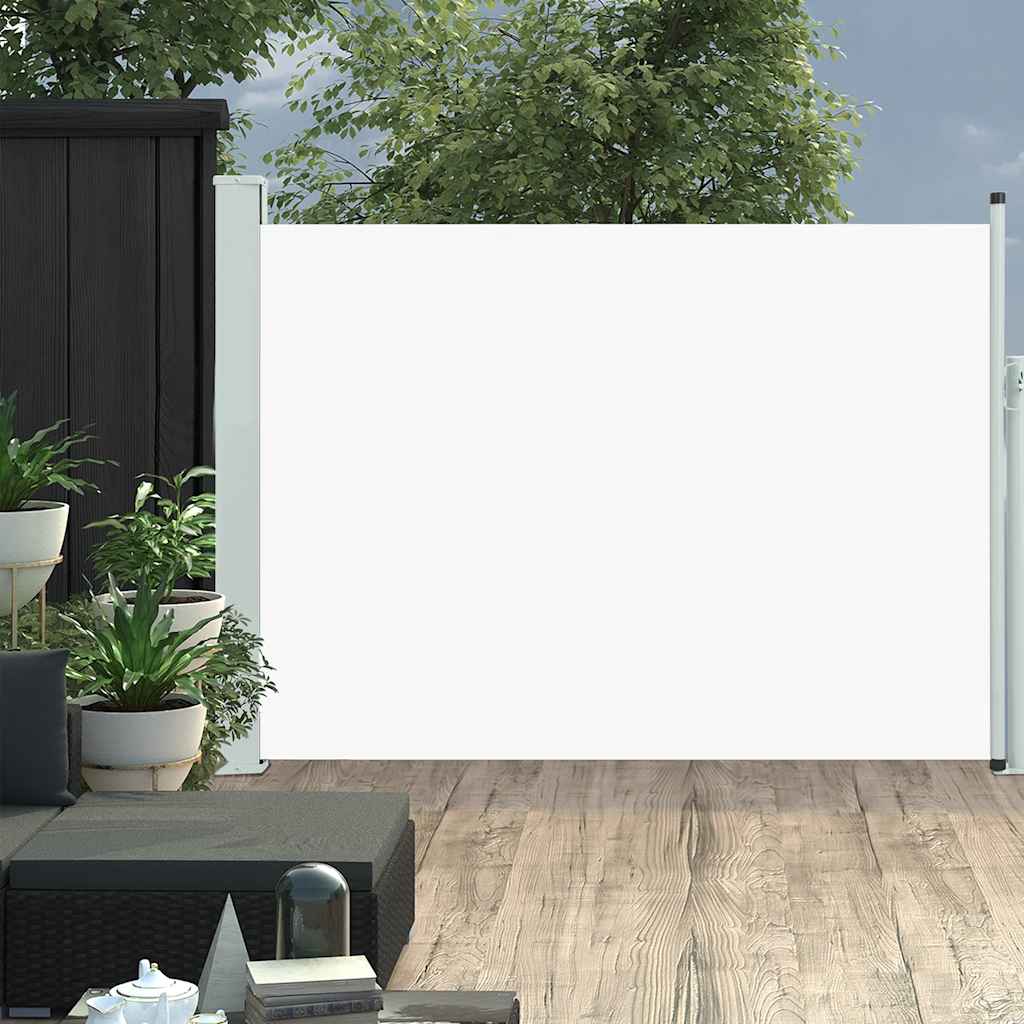 Patio Retractable Side Awning / Cream